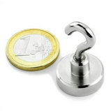 Neodymium Pot/Cup Magnets With Hook 20x7mm