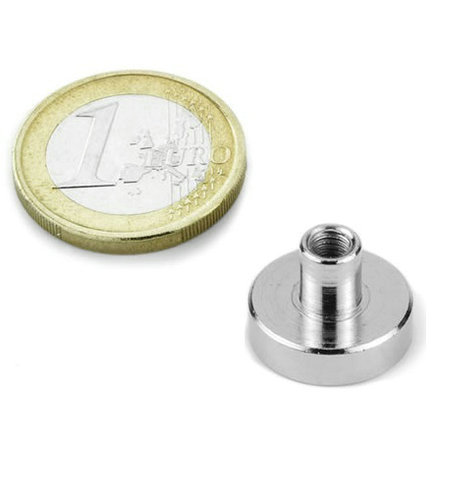 Internal(Female) Thread Neodymium Pot Magnets D16x5mm