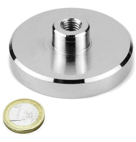 Internal(Female) Thread Neodymium Pot Magnets D60x15mm