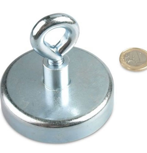 Neodymium(Pot/Cup) Magnets With Eyelet 75x18mm