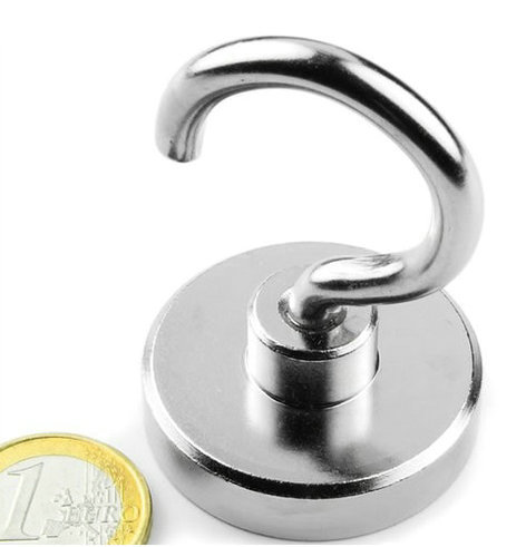 Neodymium Pot/Cup Magnets With Hook 42x9mm
