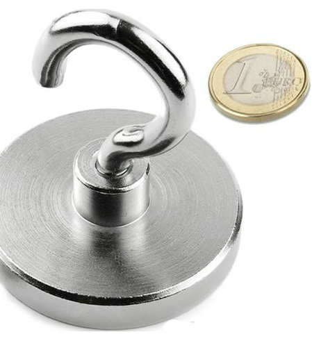 Neodymium Pot/Cup Magnets With Hook 60x15mm