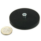 Internal Threaded Rubber Coated Base Magnets With Threaded Bushing-66mm