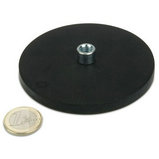 Internal Threaded Rubber Coated Base Magnets With Threaded Bushing-88mm
