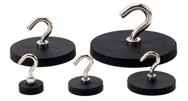 Rubber Coated Magnets With Hooks