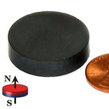 Ceramic(Ferrite) Disc Magnets 1"X 0.25"(D25.4x6.35mm)