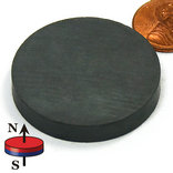 Ceramic(Ferrite) Disc Magnets 1"X 0.25"(D38.1x6.35mm)