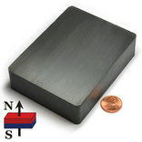 Large Ceramic(Ferrite) Block Magnets 4"X 3"X1"(101.6x76.2x25.4mm)