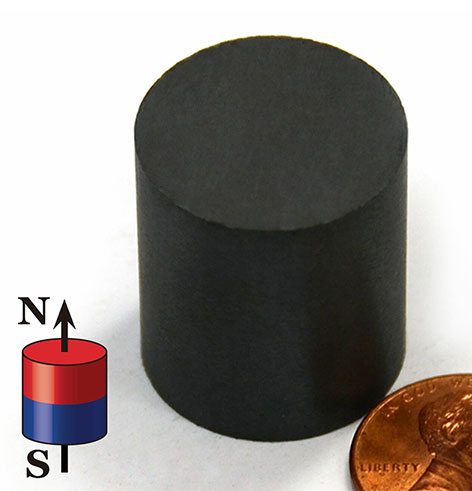 Ceramic Cylinder Magnets 7/8