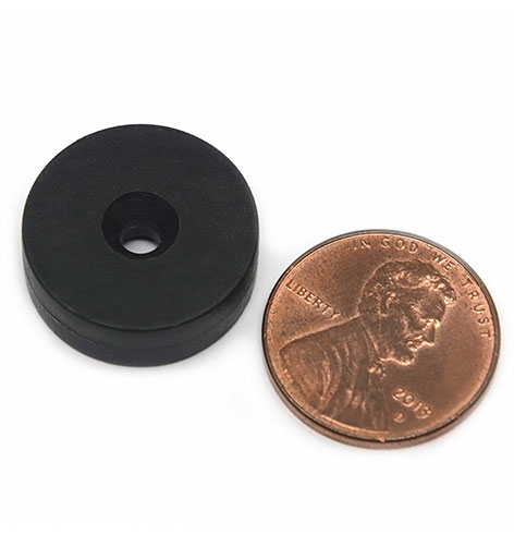 Plastic Coated  Neodymium Countersunk Magnets 3/4
