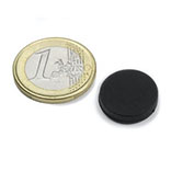 Rubber Coated Disc Neodymium Magnets Ø 16,8 mm, Thickness 4,4 mm, holds approx. 1,5 kg