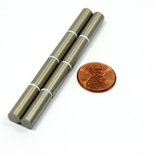 Samarium Cobalt (SmCo) Cylinder Magnets D6.35(1/4")x19.05mm(3/4")