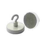 Ferrite (Ceramic) Magnetic Hooks 20x6mm（With White Painted）
