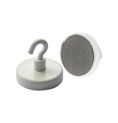 Ferrite (Ceramic) Magnetic Hooks 32x7mm（With White Painted）