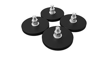 External Threaded Rubber Coated Base Magnets
