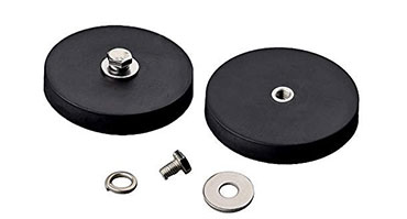 Rubber Coated Base Magnets With Screw Socket