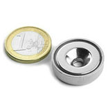 25mm Neodymium Countersunk Pot Magnets